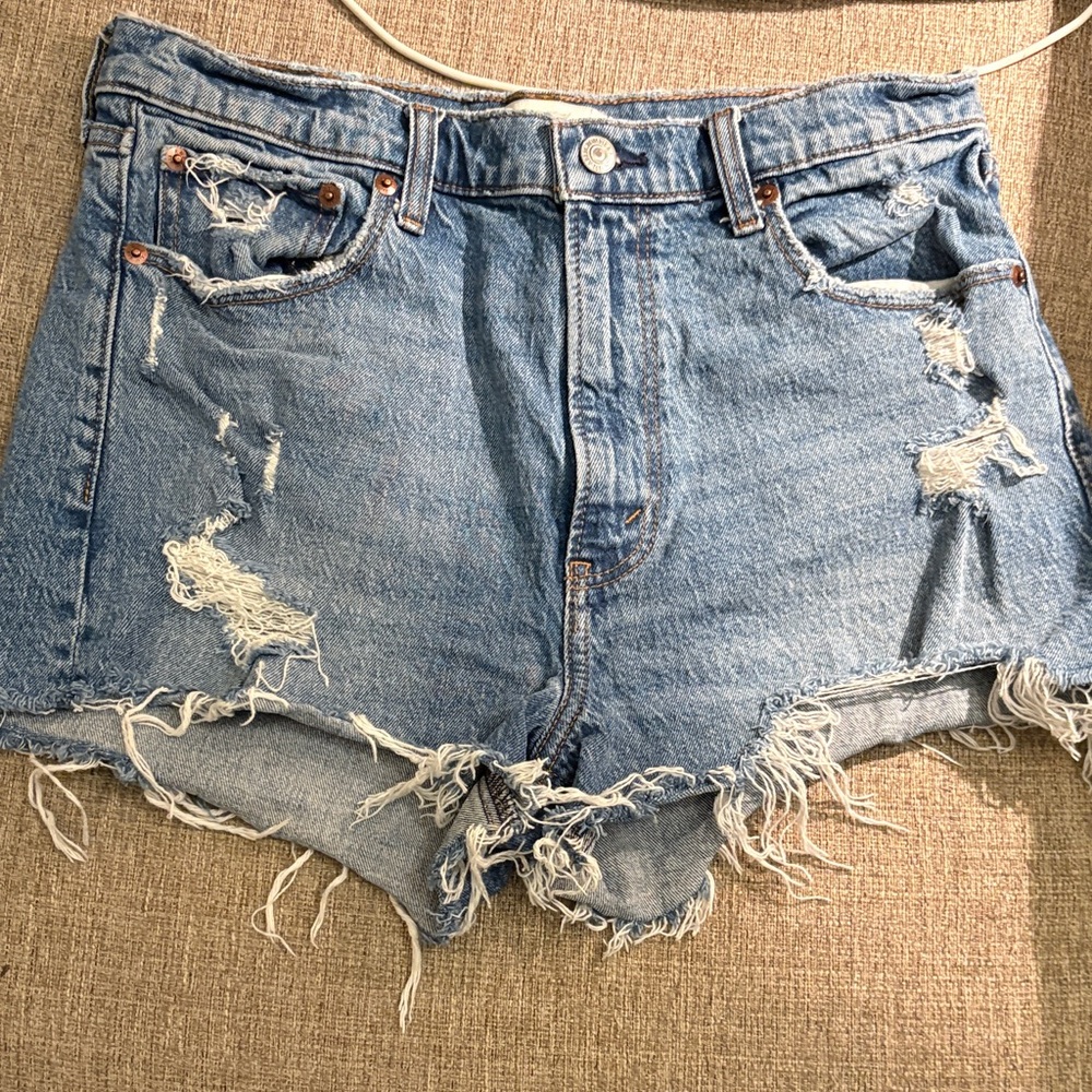 Distressed Denim Women Shorts